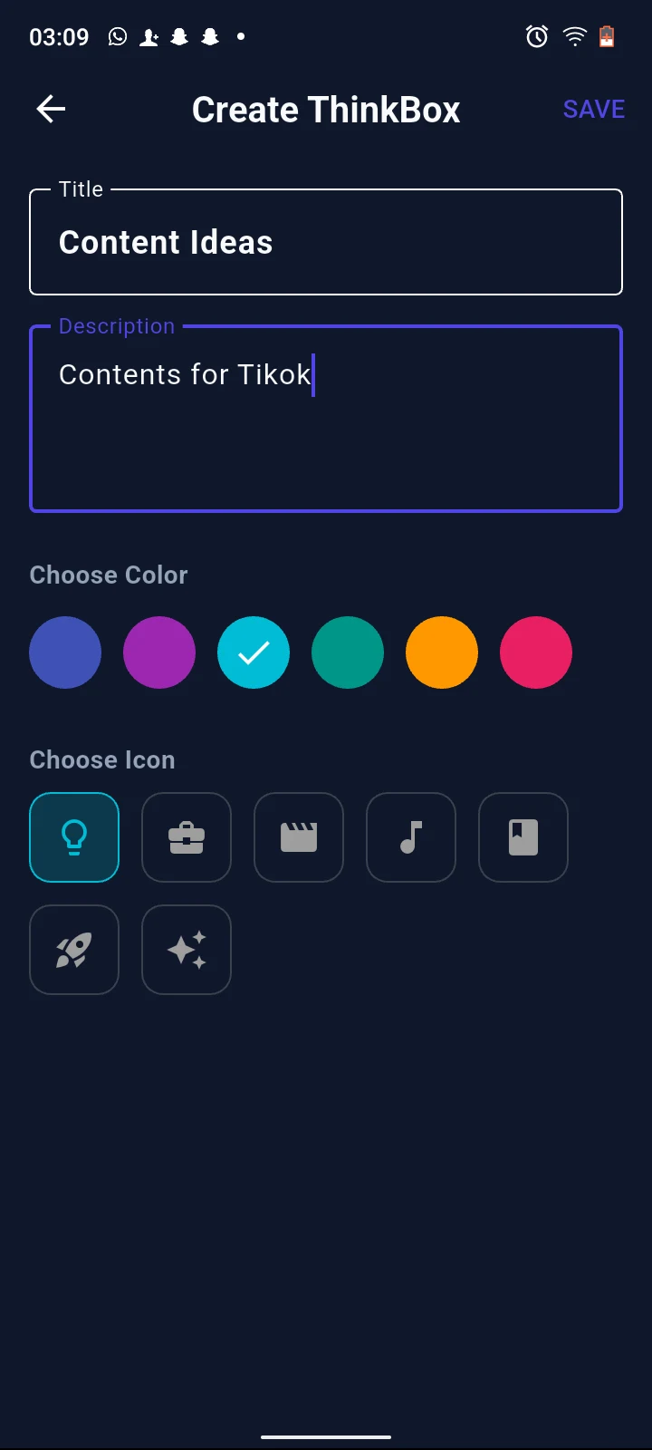 ThinkBox screenshot